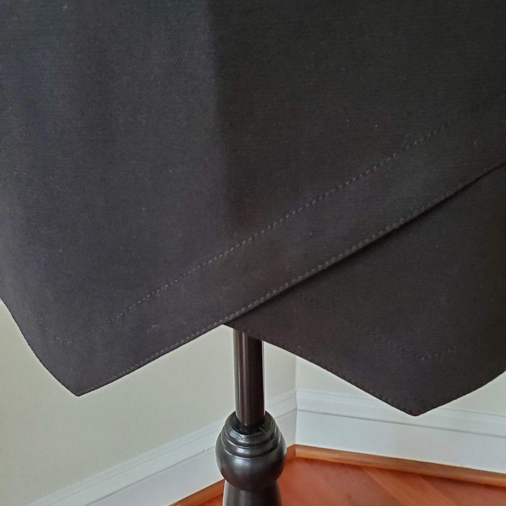 BCBG Maxazria black mini skirt triangular hem with pockets size S - Picture 4 of 6